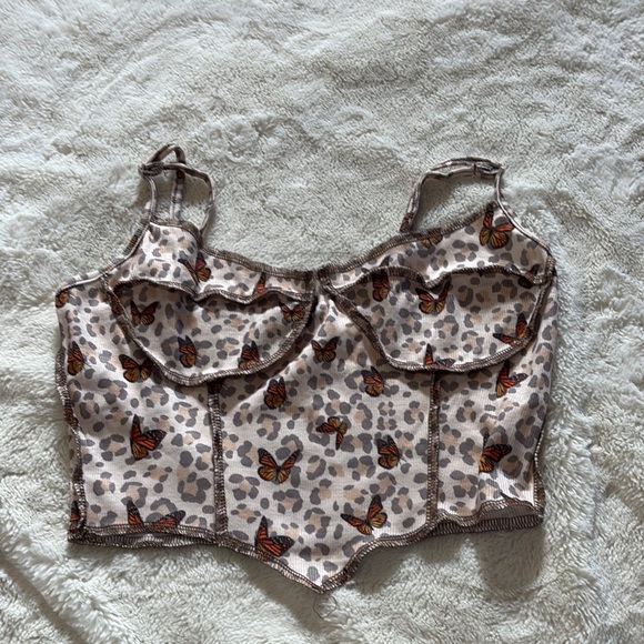 SHEIN Butterfly Corset Cami Top | Y2K Fairy Grunge Tank - Picture 1 of 4